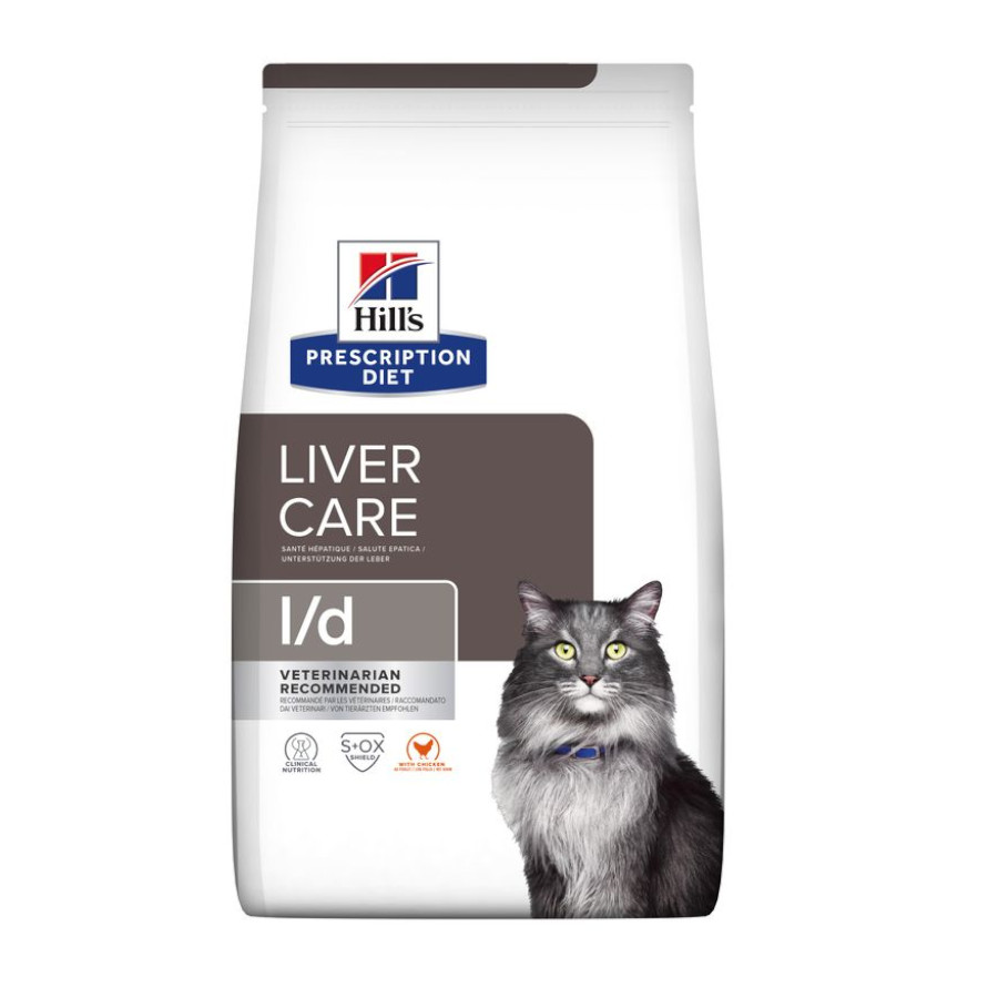 Hill's Prescription Diet Liver Care Pollo pienso para gatos, , large image number null