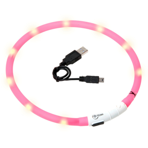 Flamingo Karlie Collar con Luz Led Rosa para perros, , large image number null