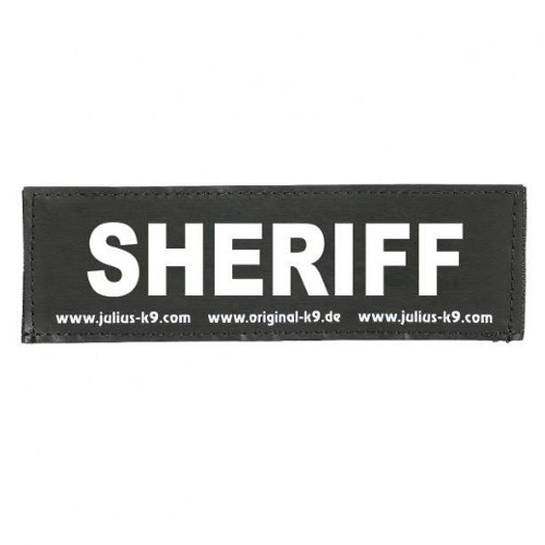Julius K9 Sheriff etiqueta para arnés para perros image number null