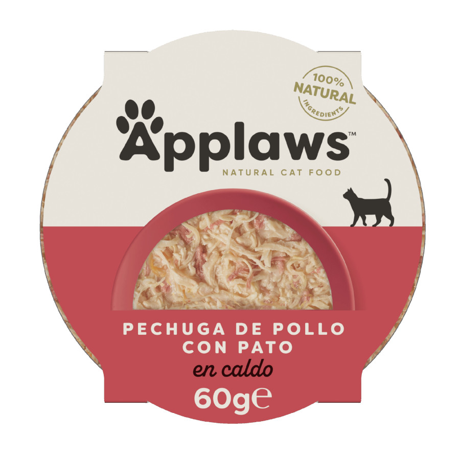 Applaws – Comida húmeda para gatos adultos Applaws pollo y pato 60 g.