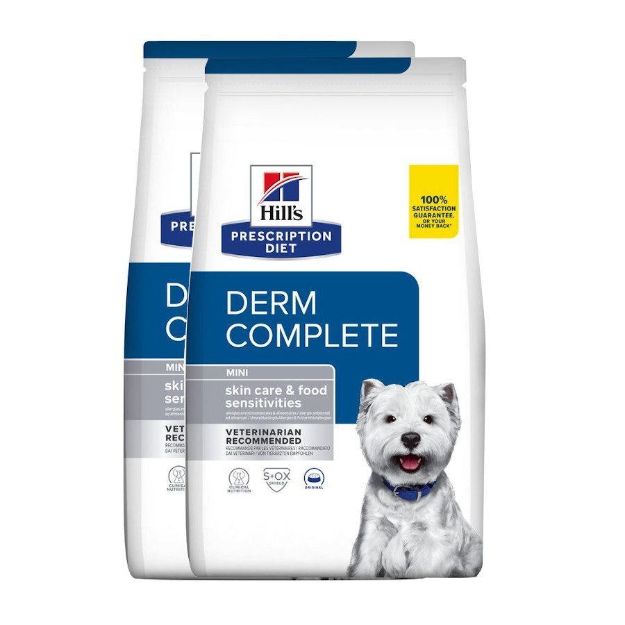Hill's Prescription Diet Derm Complete Mini pienso para perros ¡Pack ahorro!