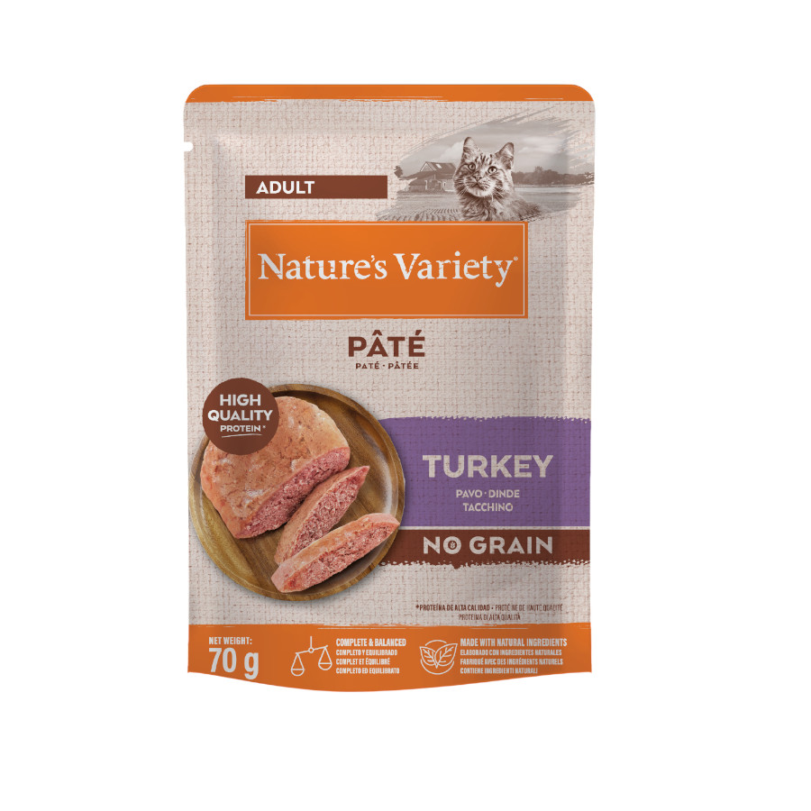 Imagen de Nature’s Variety Paté Pavo para Gatos 70 g