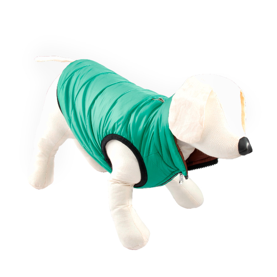 túnel Equivalente Odio Outech Chaleco verde y marrón reversible para perros | Kiwoko