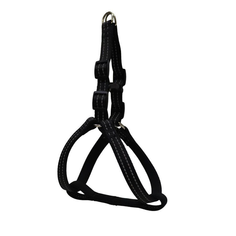 Gotoo Arnés reflectante de neopreno negro para perros