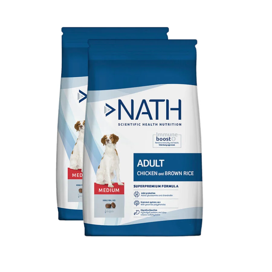 Nath Adult Medium Pollo pienso para perros ¡Pack ahorro!