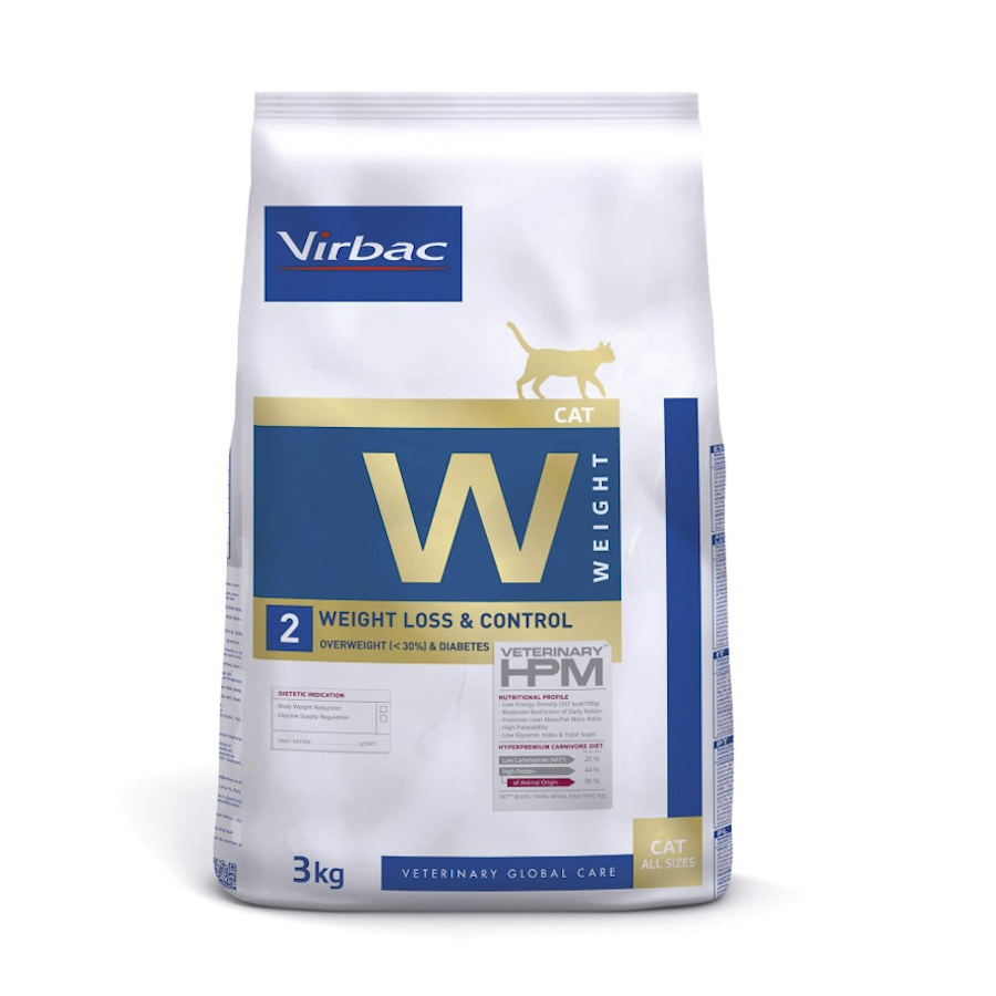 Imagen de Virbac W2 Weight Loss Control HPM Pienso para gatos