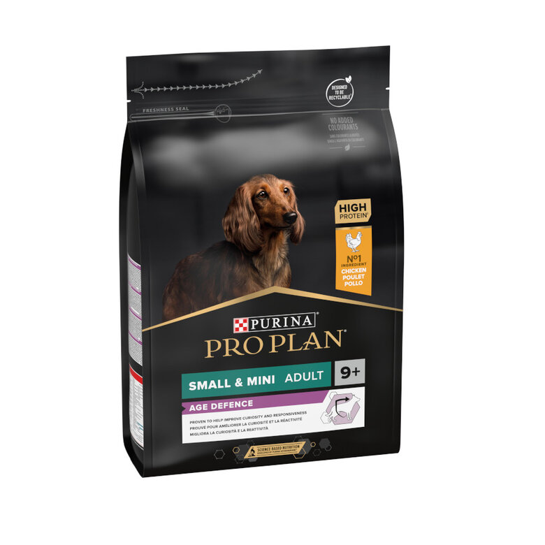 Purina Pro Plan – Pienso para perros senior +9 Purina Pro Plan Small & Mini Age Defence 3 kg.