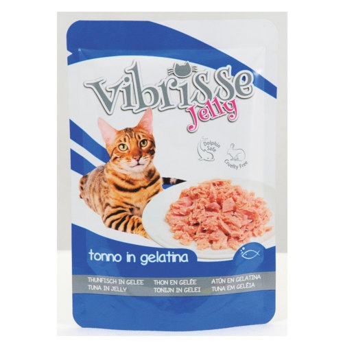 Imagen de Vibrisse Jelly Atún en gelatina sobre para gatos