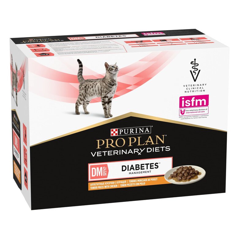 Purina Pro Plan Veterinary Diets – Comida húmeda para gatitos y gatos adultos Purina Pro Plan Diabetes Dietas Veterinarias mousse 195 g.