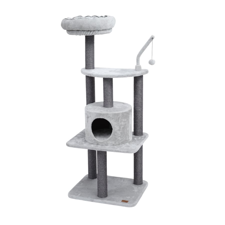Leeby Kenzo árbol rascador con cama para gatos