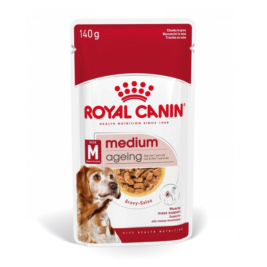 Royal Canin Medium Ageinsobre en salsa para perros ¡Pack ahorro!