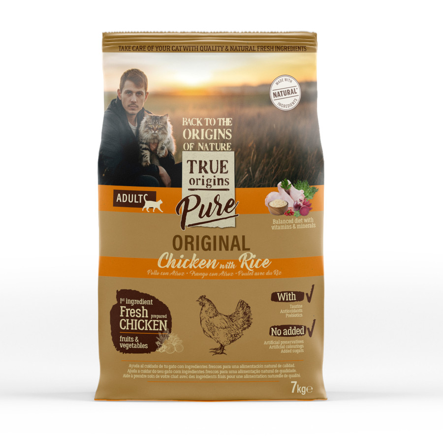 True Origins Pure Adult Pollo pienso para gatos ¡Pack ahorro!