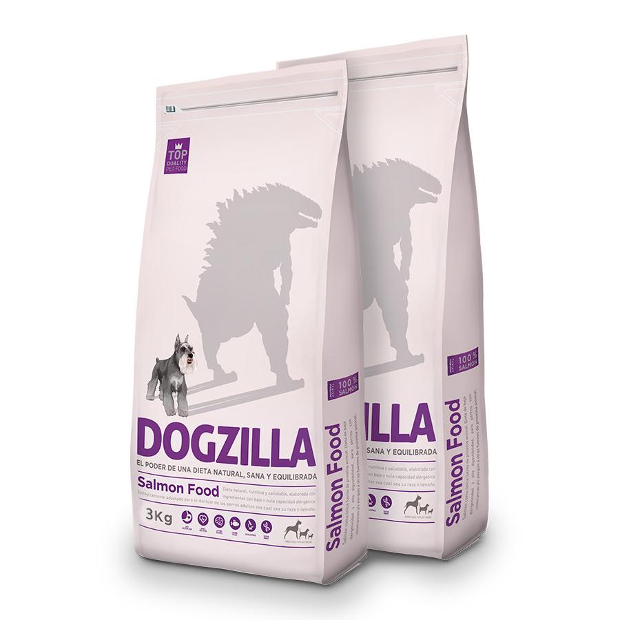 Pienso Dogzilla Salmón PackDuo 3Kg image number null