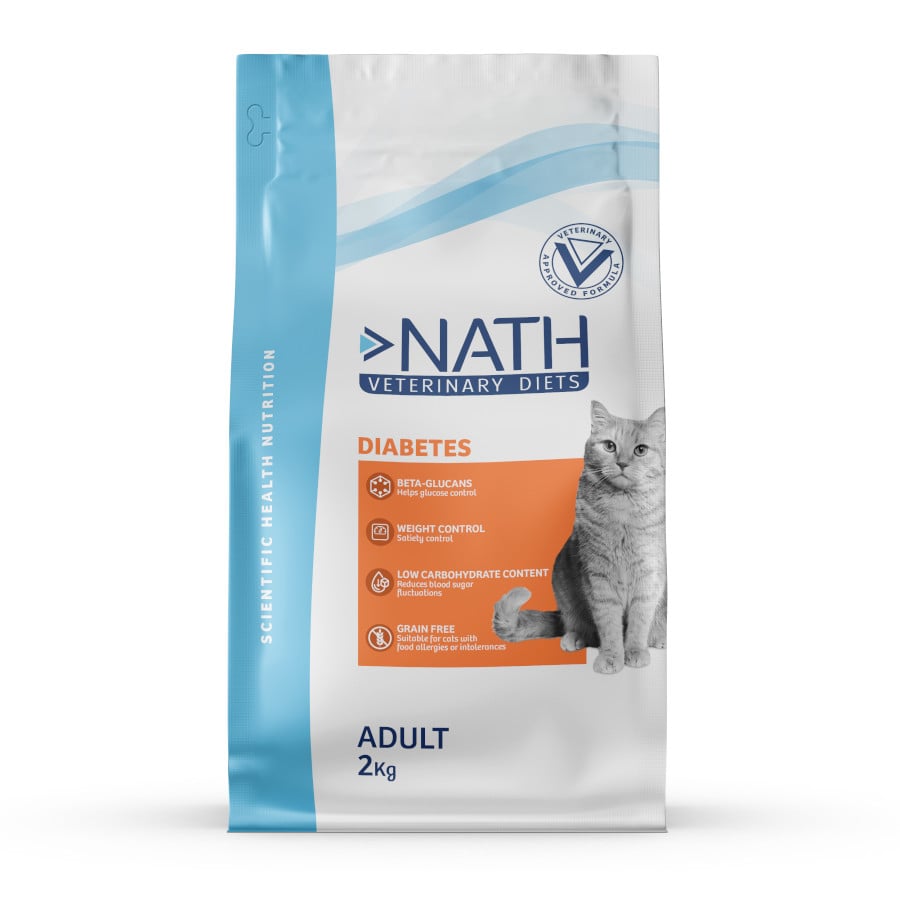 Nath Veterinary Diets Diabetes pienso para gatos ¡Pack ahorro!