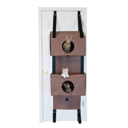 Imagen de K&H Árbol de Tres niveles de Puertas para gatos