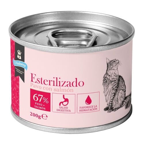 Imagen de Criadores Esterilizado Paté Pavo y Salmón lata para gatos