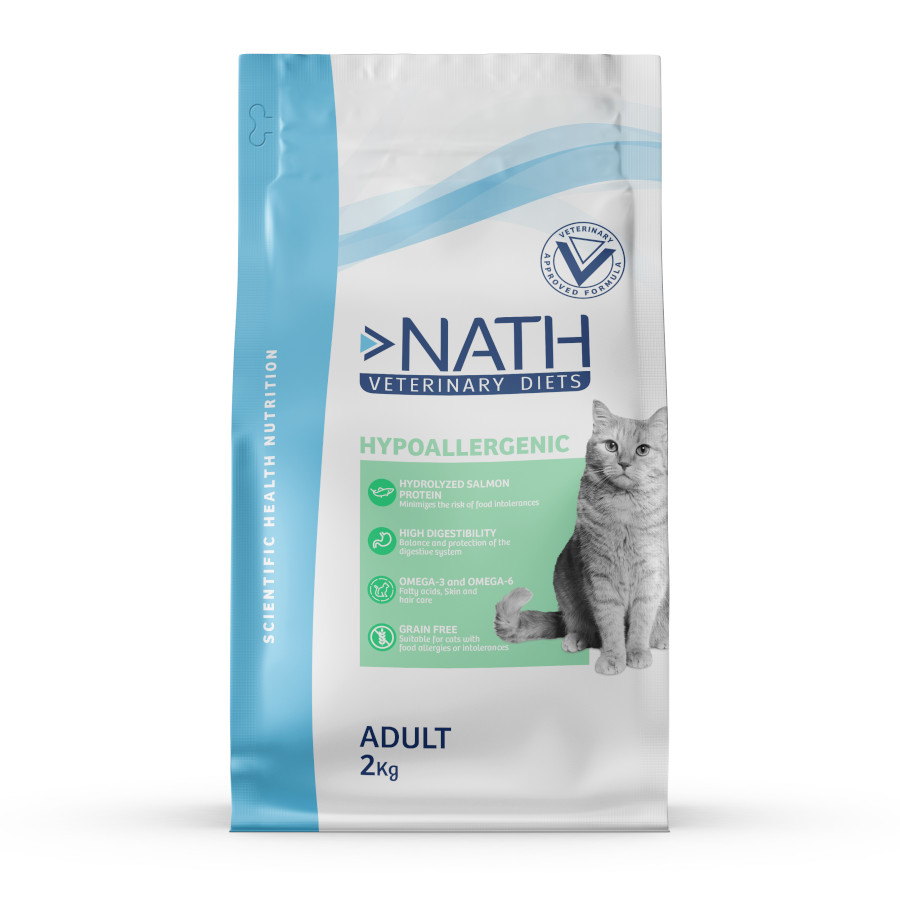 Nath Veterinary Diets Hypoallergenic Adult pienso para gatos ¡Pack ahorro!