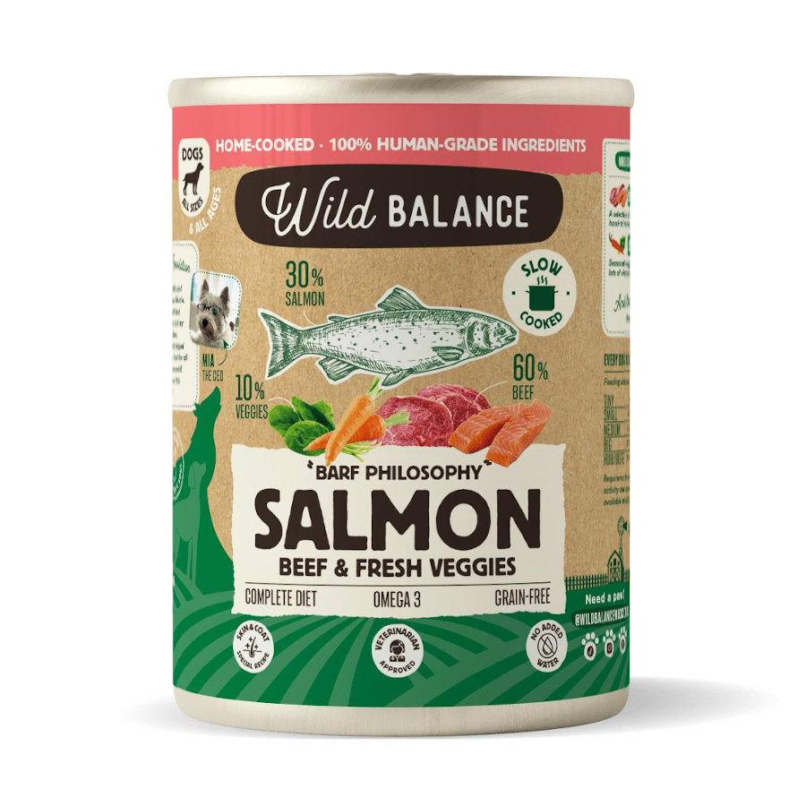 Wild Balance BARF Salmón y Ternera lata para perros ¡Pack ahorro!