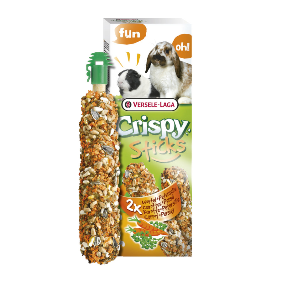 0.11 KG Versele-Laga Crispy Sticks Zanahoria y Perejil para cobayas y conejos