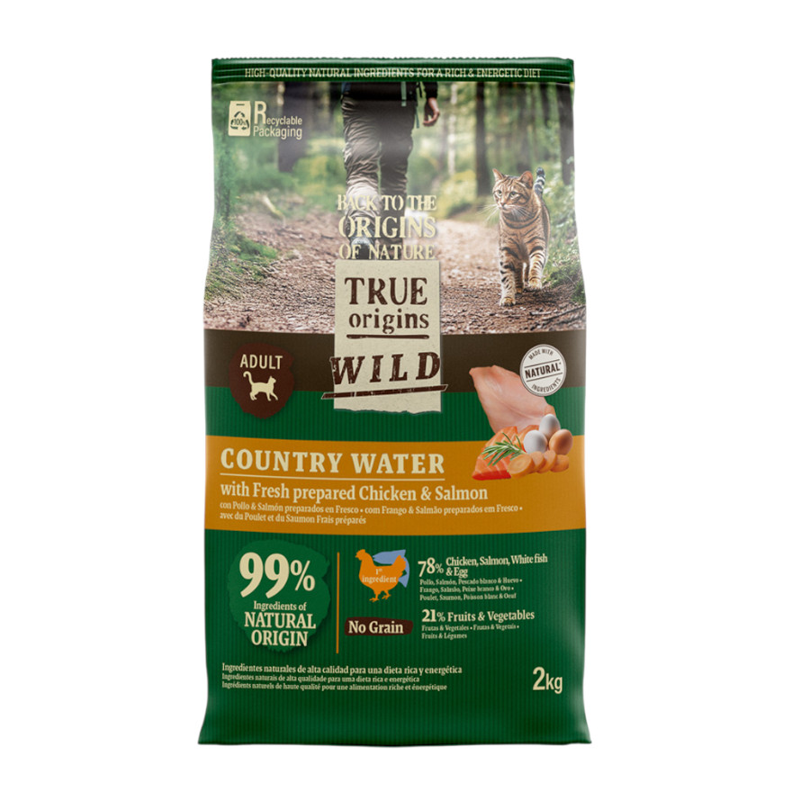 Imagen de True Origins Wild Adult Country Water Pollo y Salmón pienso para gatos