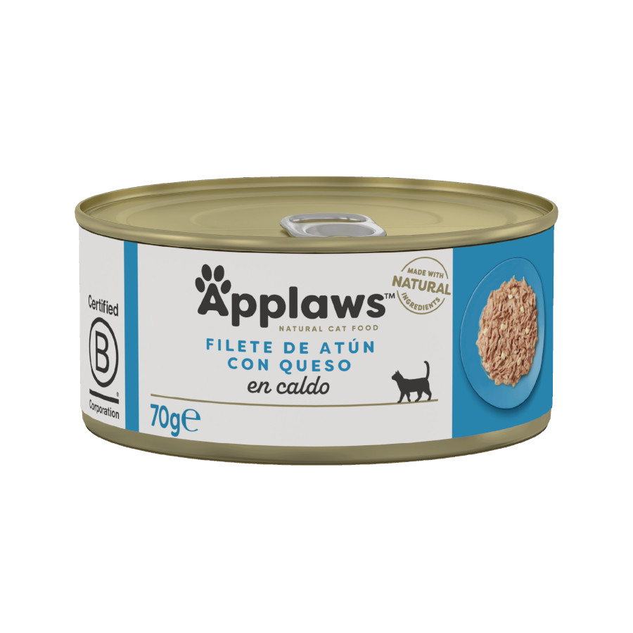 Imagen de Applaws Lata Filete de Atún con Queso para Gatos 70g