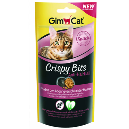 GimCat Crispy Bits Anti Hairball snack para gatos image number null