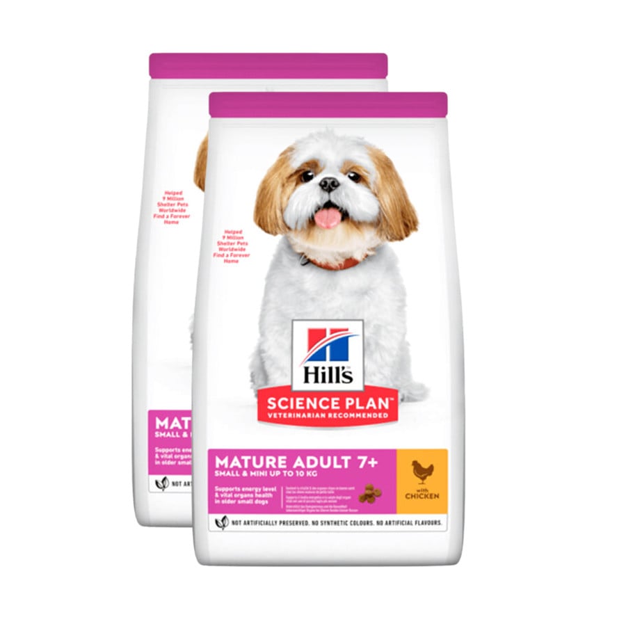 Hill's Science Plan Mature Adult Small y Mini pollo pienso para perros ¡Pack ahorro!