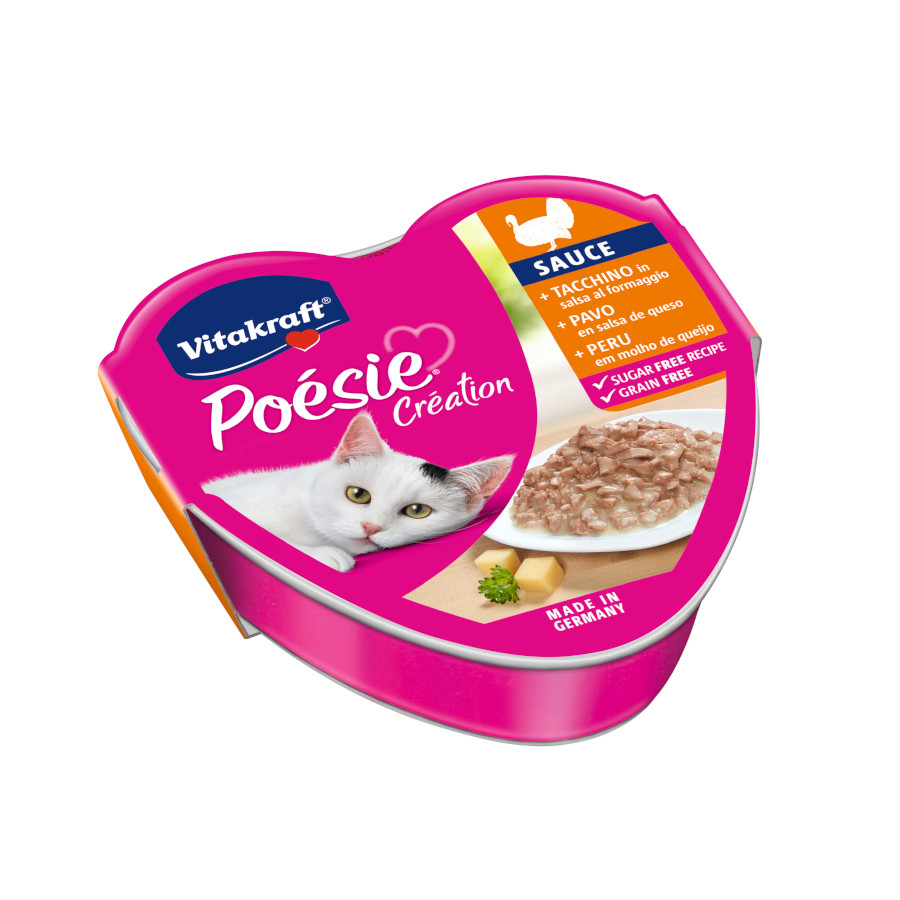 Imagen de Pack 5 Vitakraft Comida Húmeda Poésie en Salsa con Pavo para Gatos