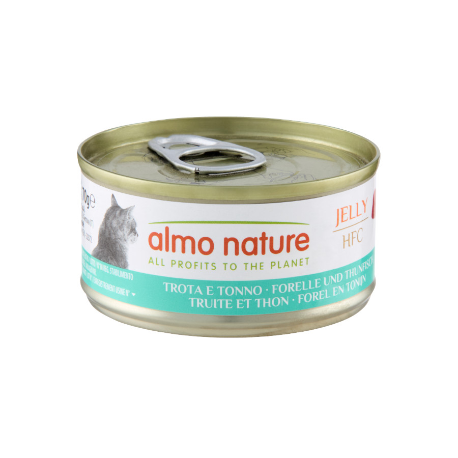 Imagen de Almo Nature HFC Trucha y Atún en Gelatina para gatos