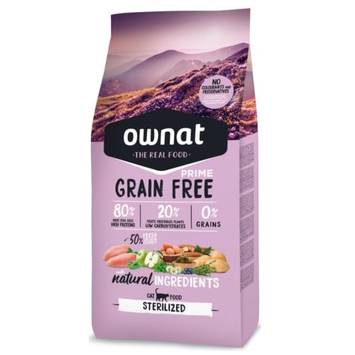 Imagen de Ownat Grain Free Sterilized pienso para gatos