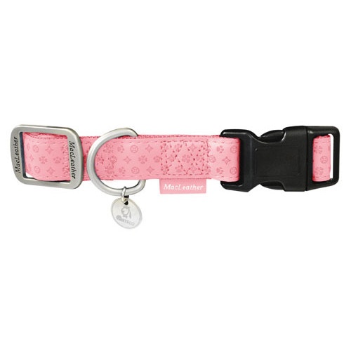 MacLeather collar para perro rosa image number null