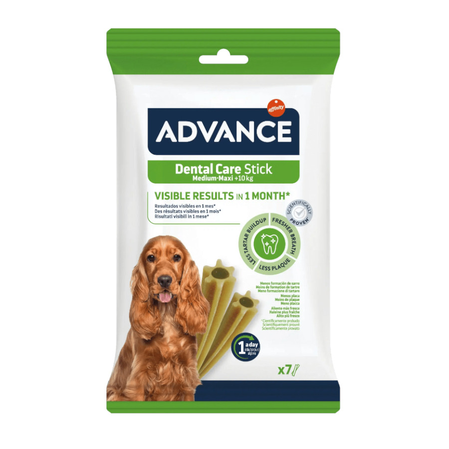 Advance – Snack para perros medianos y grandes Advance Dental Care Stick.