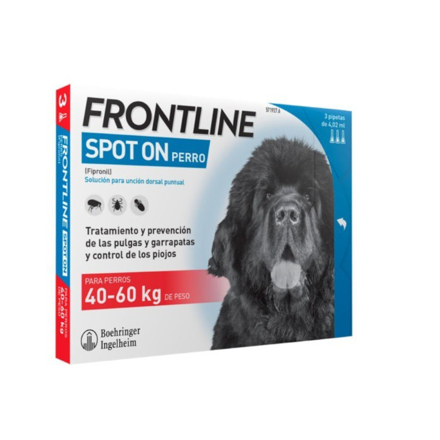 Frontline Spot On Pipetas Antiparasitarias para perros +40 kg, , large image number null
