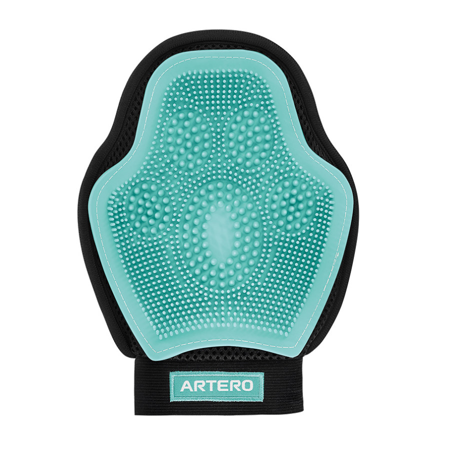 Artero – Manopla doble Artero para perros y gatos Kira. Azul