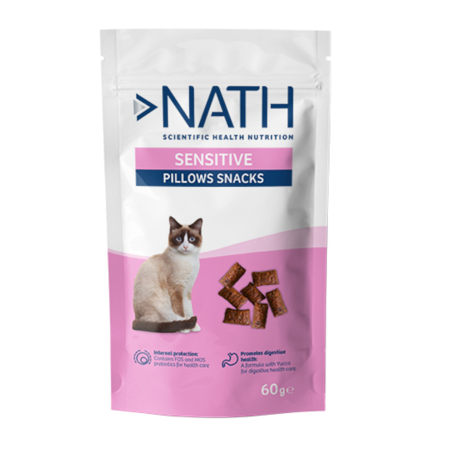 Nath Pillow Snacks Sensitive Bocaditos para gatos ¡Pack ahorro!