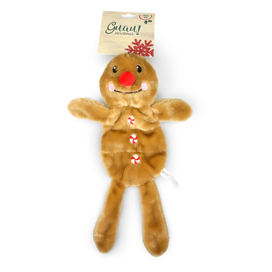 Guau Christmas Ginger Man de Peluche para perros, , large image number null