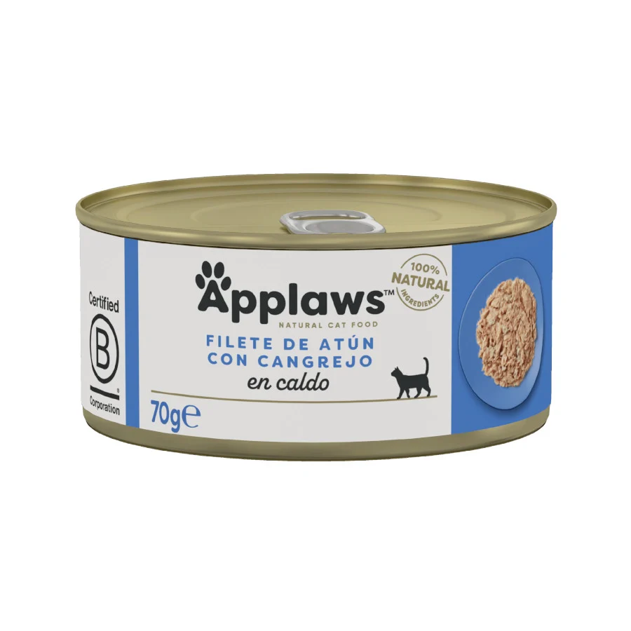 Applaws Atún y Cangrejo lata para gatos ¡Pack ahorro!