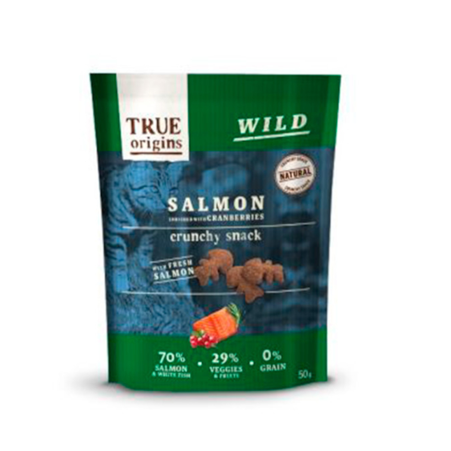 True Origins Snacks para gato salmón y arándanos, , large image number null