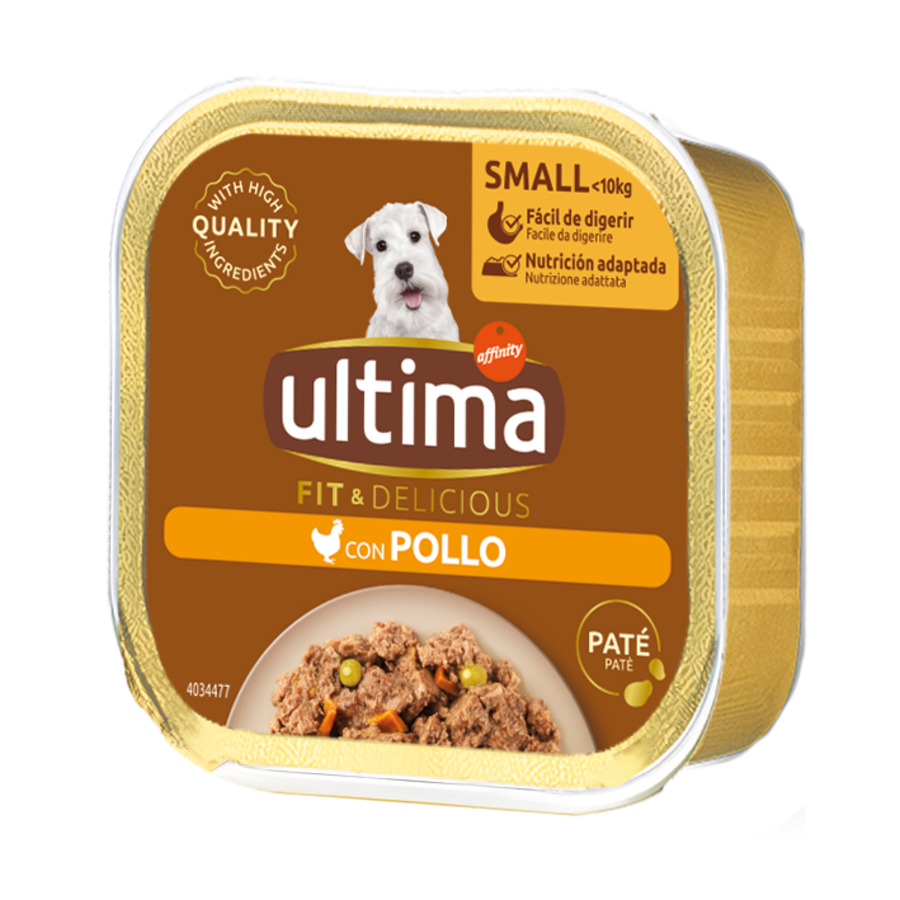 Ultima – Comida húmeda para perros Ultima Mini Spécial Adult Pollo 150 g.