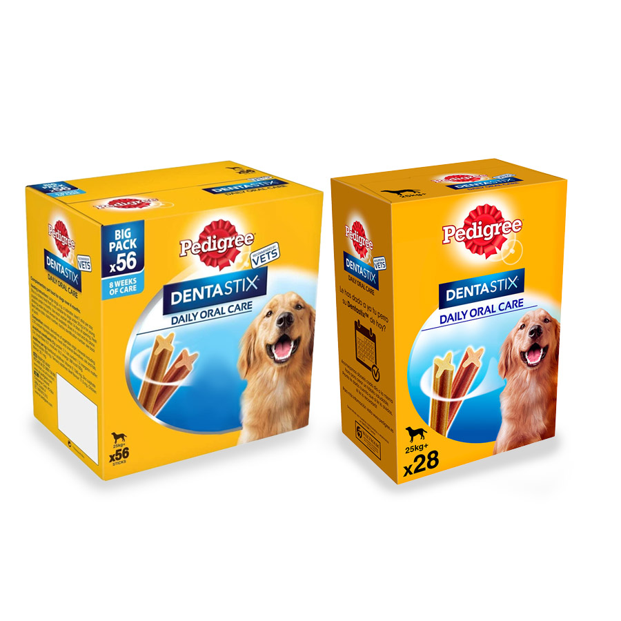 Pedigree Dentastix Snacks para perros de razas grandes - Pack 84 uds.