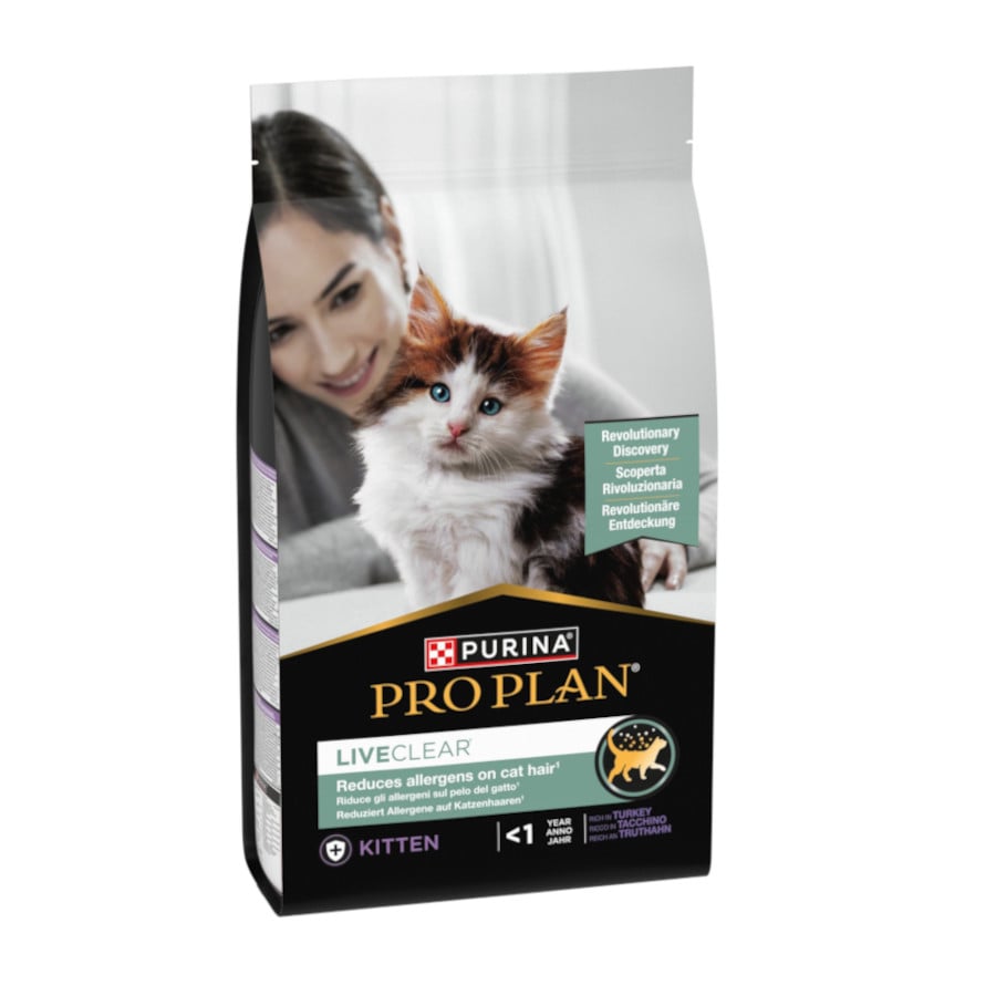 1.4 kg Purina Pro Plan Live Clear Kitten <1 año Pavo pienso para gatitos