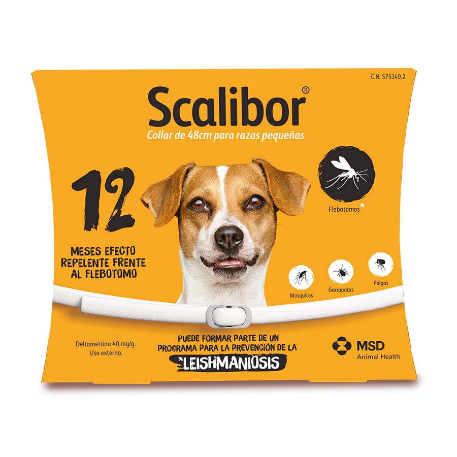 1 collar x 48 cm Scalibor Collar Antiparasitario para perros