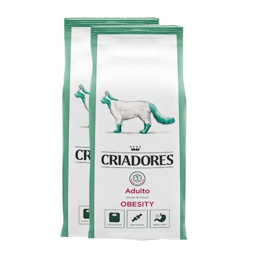 Criadores Feline Adult Obesity pienso - 2x2,5 kg Pack Ahorro, , large image number null
