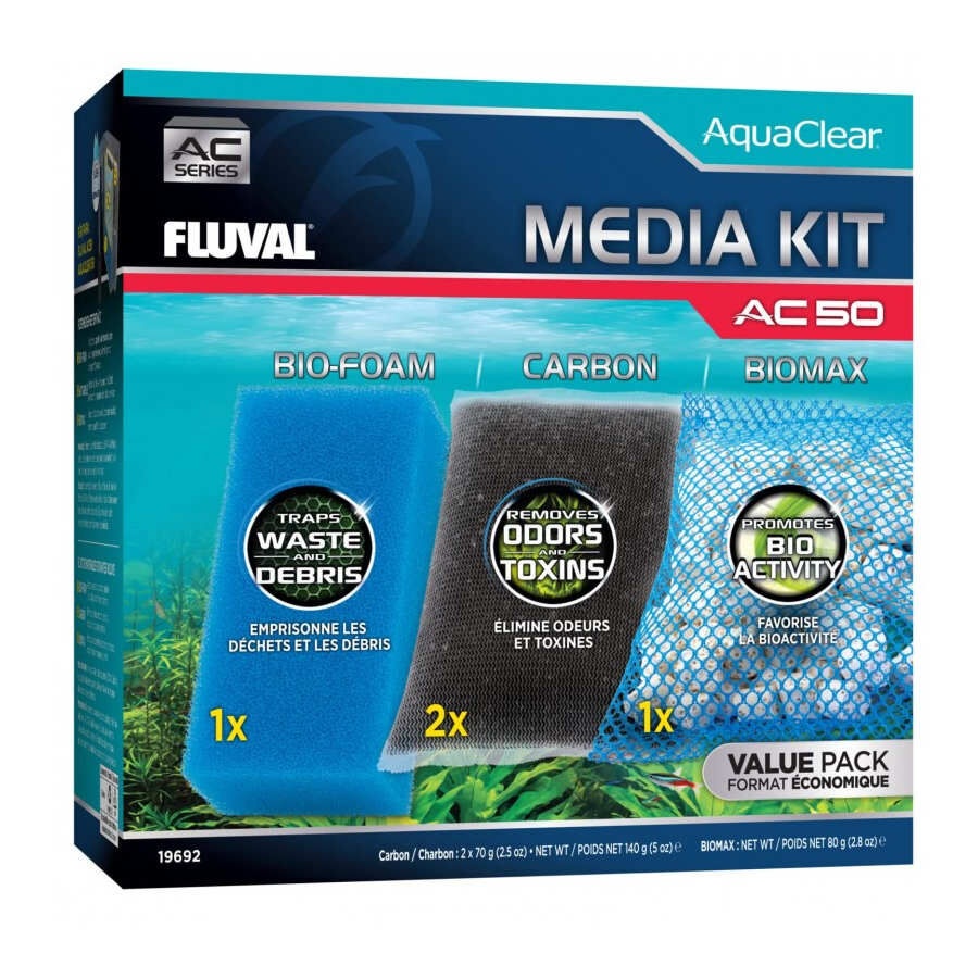 0.28 KG Fluval AquaClear AC Cargas de Mantenimiento para Filtro de acuarios