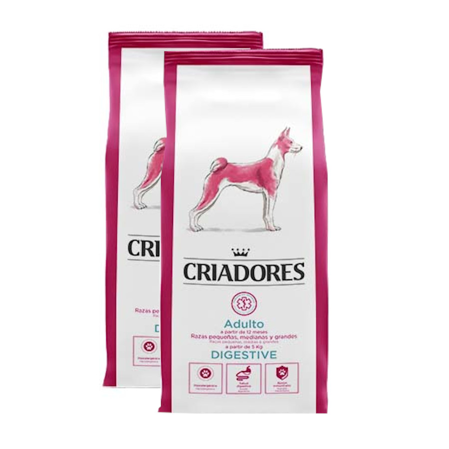 Criadores Adulto Digestive pienso para perros - 2x12 kg Pack Ahorro, , large image number null