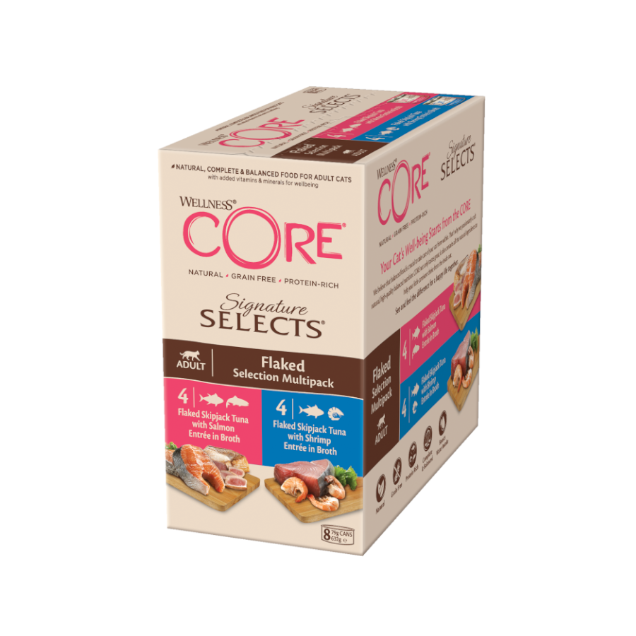 Imagen de Wellness Core Signature Selects Flaked Atún latas para gatos