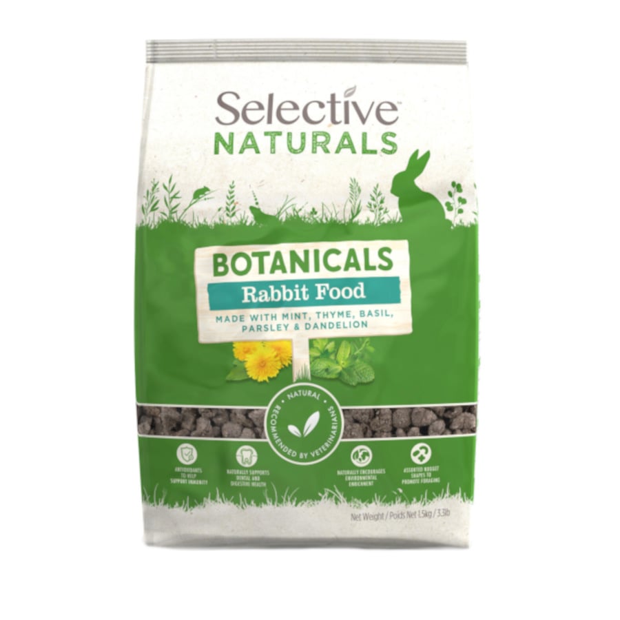 1.5 KG 1.5 kg Supreme Petfoods Selective Naturals Botanicals pienso para conejos