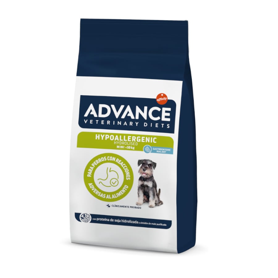 Advance Veterinary Diets – Pienso para perros adultos minis Advance Hipoalergénico Dietas Veterinarias pollo. 2,5 Kg