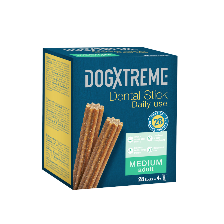 Dogxtreme Snacks Dentales Adult Medium - 2x180gr Pack Ahorro  , , large image number null