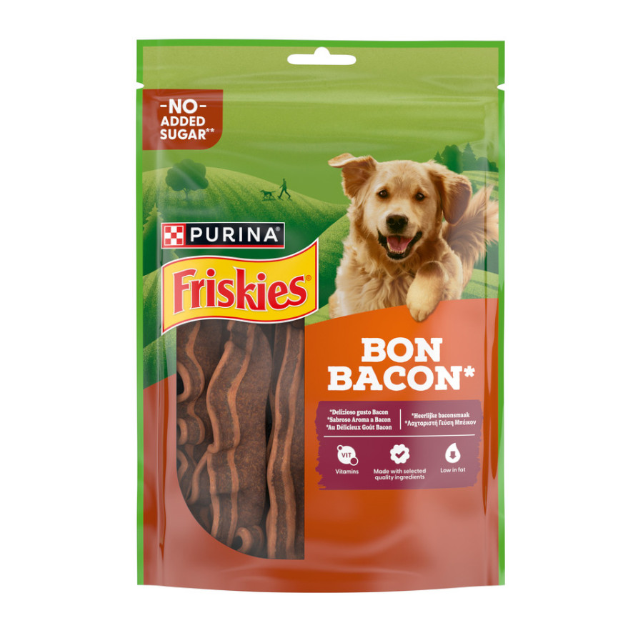 Purina Friskies – Snack para perros adultos Friskies Bon Bacon 120 g.
